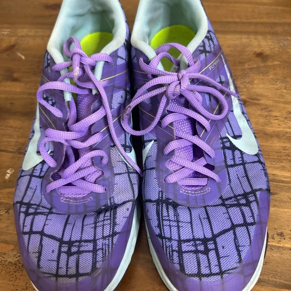 Nike Dual Fusion 2 Textile Trainers UK3/US 10.5 631661-502 Purple/Blue/White